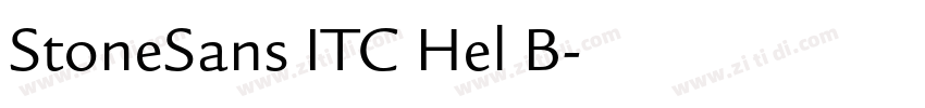 StoneSans ITC Hel B字体转换 StoneSans ITC Hel B字体转换